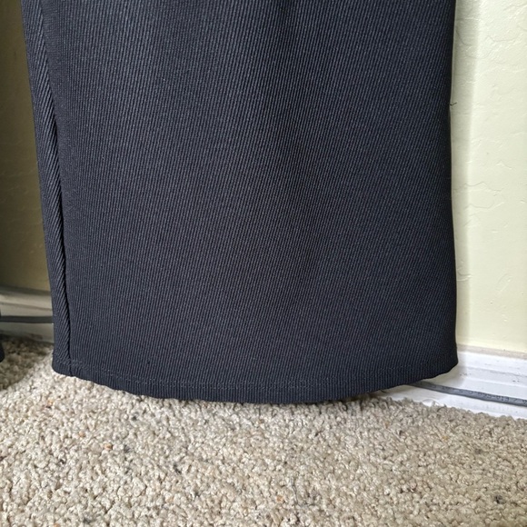 Windsor Black Wide Leg Ribbed Women's Elastic Waist Pants Size S - Picture 2 of 7